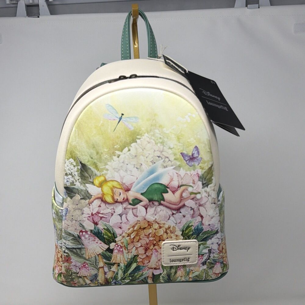 Loungefly Disney Tinker Bell Floral Mini Backpack NEW